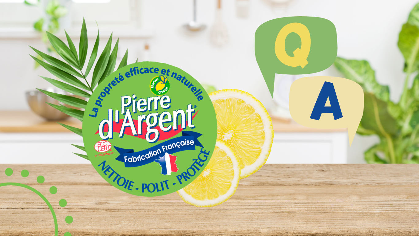 Image montrant la Pierre d'Argent® avec des symboles questions réponses