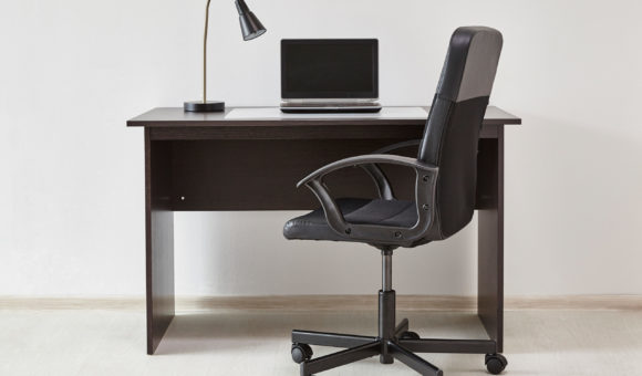 Chaise de bureau en cuir